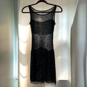 Beaded Sheer LBD